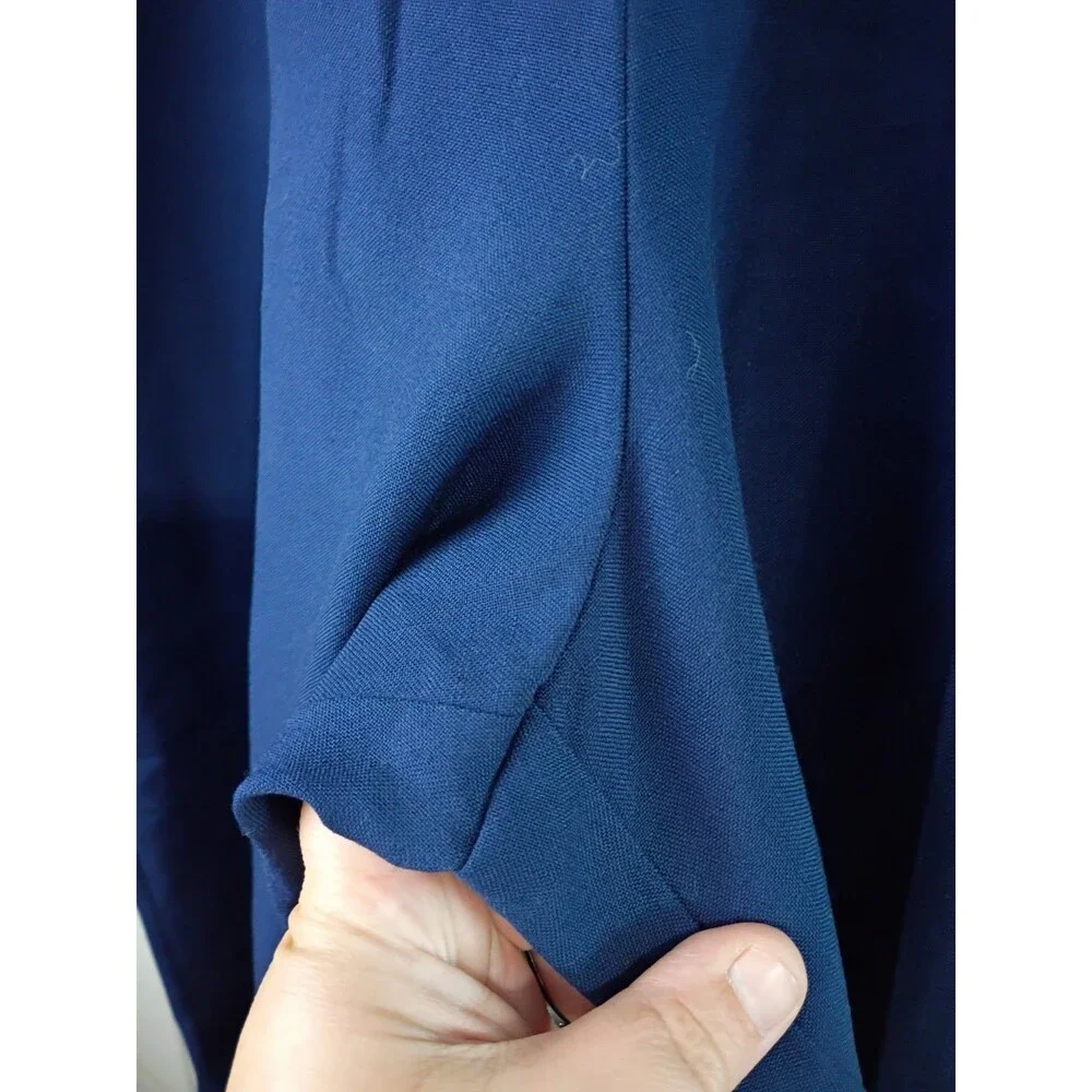 Briggs Woman 24W Blue Elastic Waist Pocket Pullon Pants Easycare Short versatile